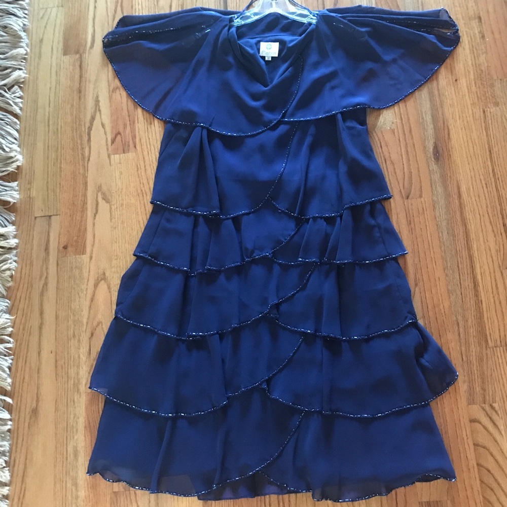 Navy Beaded Dress main image 1